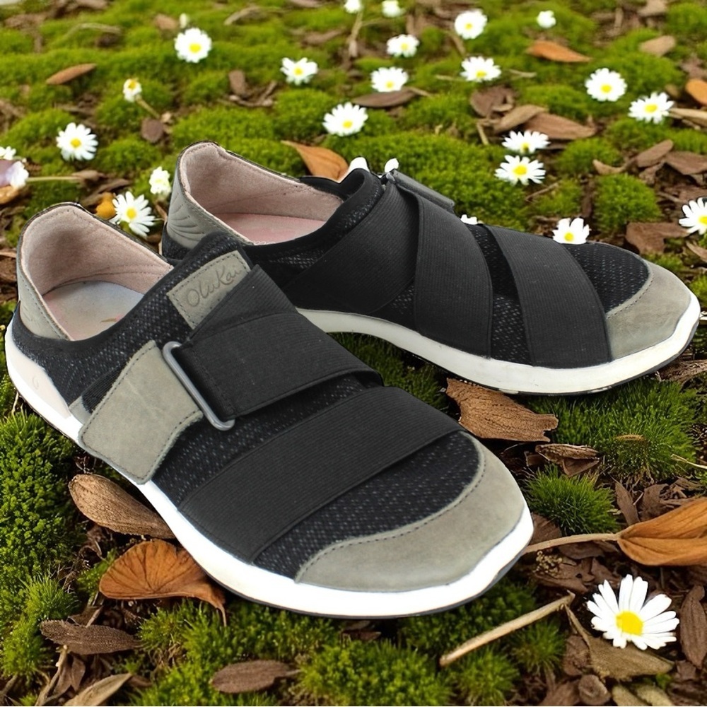 Olukai Mikilua Kako's Hook and Loop Sneakers Outdoors Comfort Women's 8